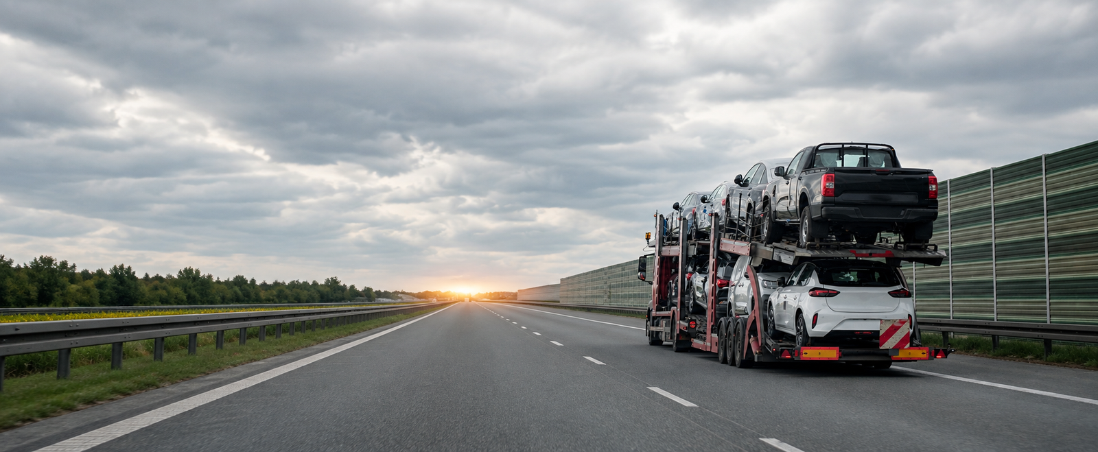 Axle Lane Vehicle Transport Carrier